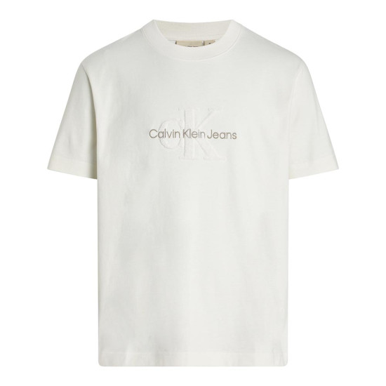 Calvin Klein Ανδρική κοντομάνικη μπλούζα Chenille Monogram T-shirt
